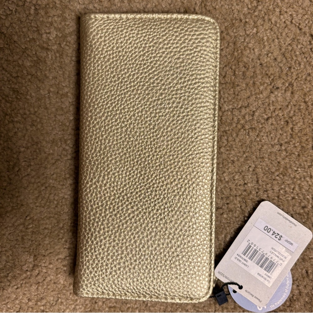 Mundi Vegan Leather Gold Wallet